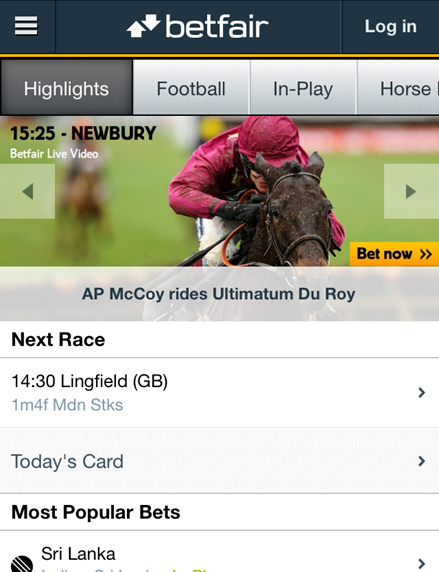 Viewing on mobile? Click on 'View Market' to see the new Mobile Exchange